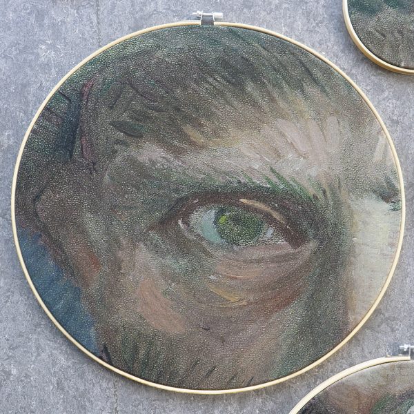 Detail rechteroog van het zelfportret